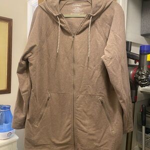 L.L. Bean Brown Zip-Up Hoodie
